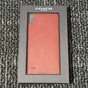 Coach Phone Case - Red Currant - For Apple iPhone XS X